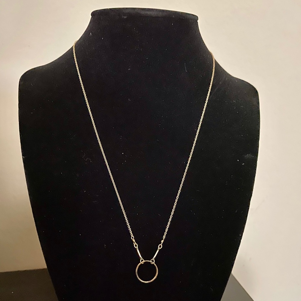 Dogeared circle pendant